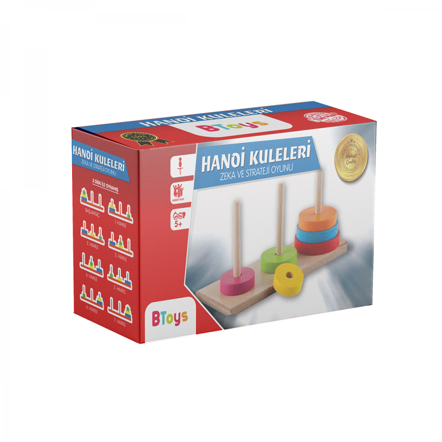 BTOYS.AHSAP RENKLI HANOI KULELERI 32603 (5027)