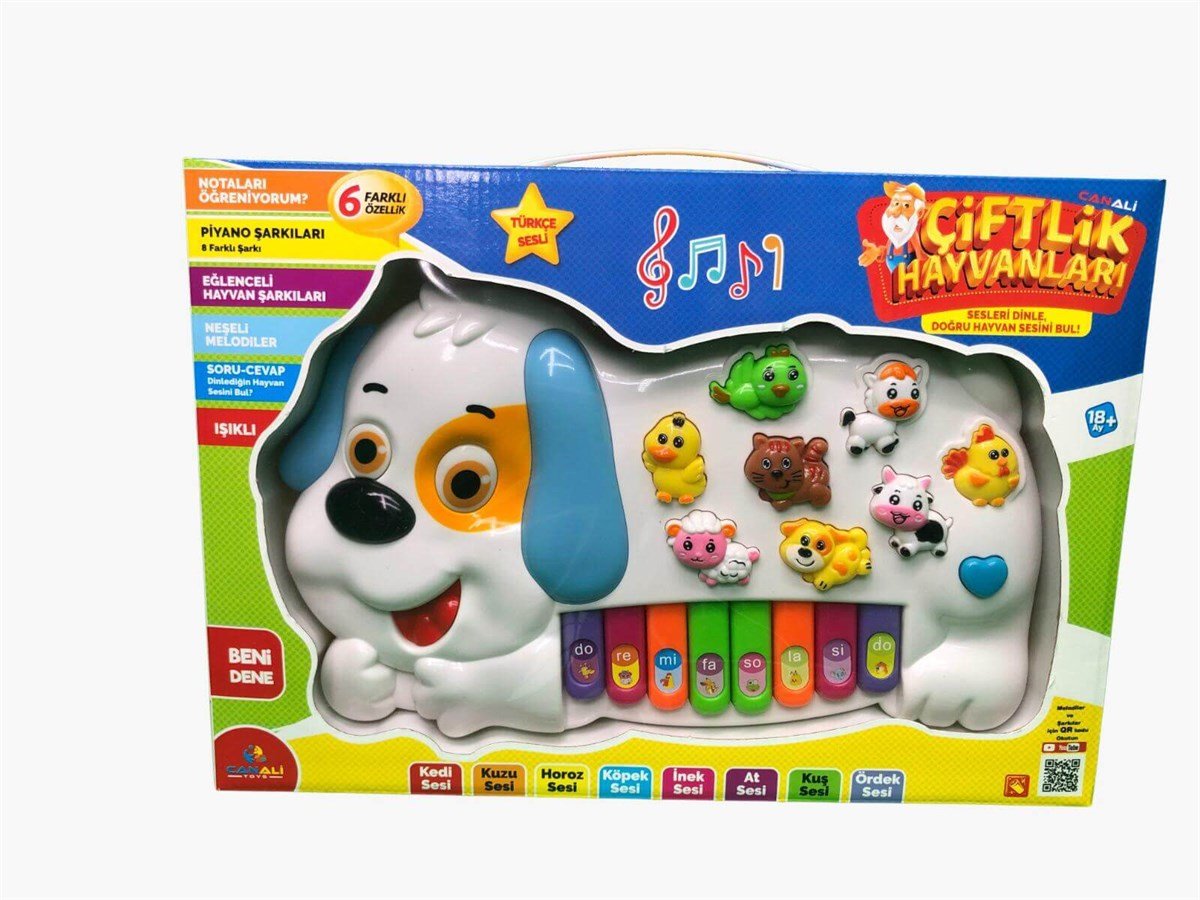 CAT.TURKCE HAYVAN SESLI PIYANO KOPEK 23328 (CNL2223