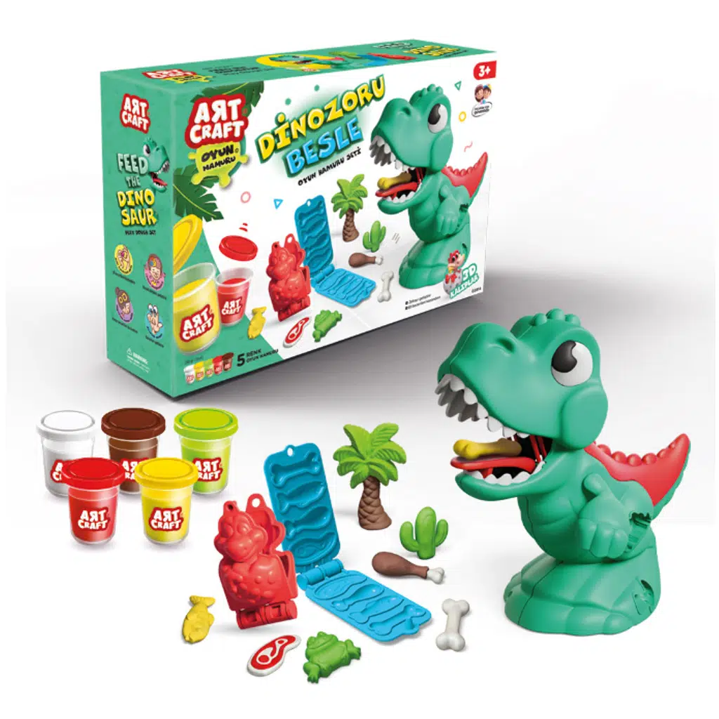 DD.DINOZORU BESLE OYUN HAMUR SET 03814