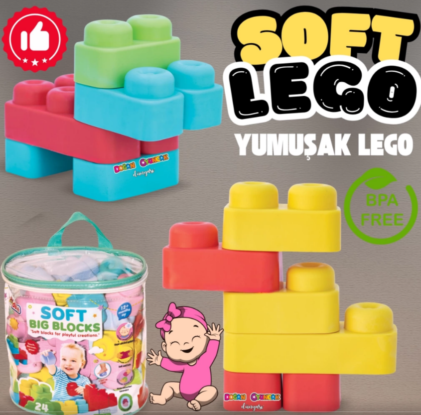 DD.YUMUSAK BIG BLOKLAR 24 PARCA CANTA 04008