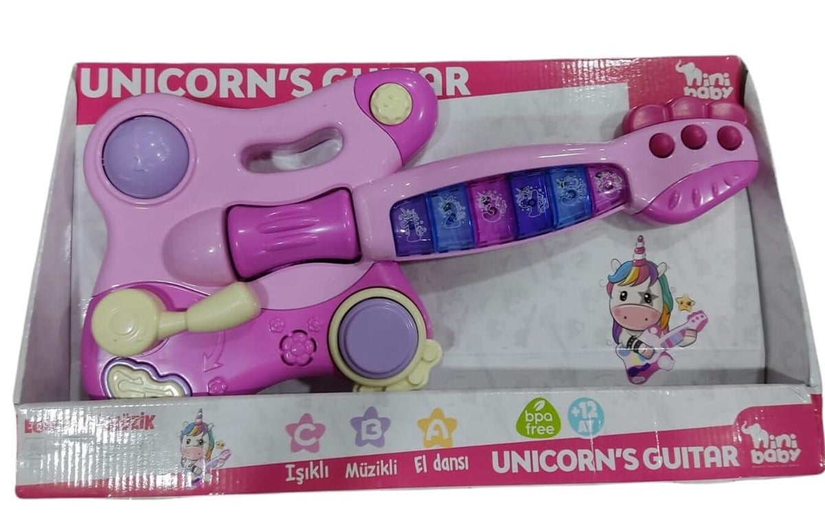 ERDM.NINI BABY UNICORN ISIKLI GITAR 14832 (ER-207)