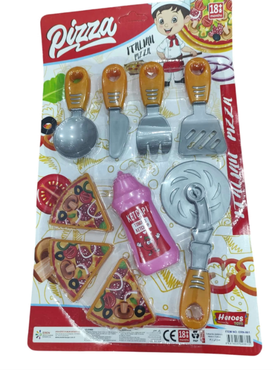 EREN.HEROES TOYS KUCUK PIZZA SETI 54861 (861)