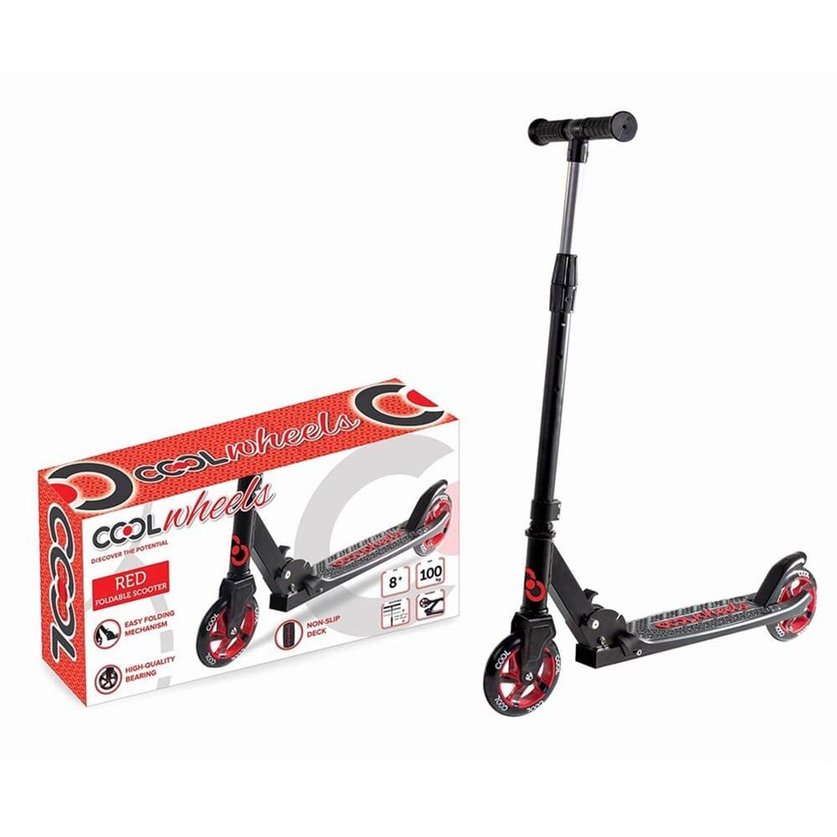 FRK.COOL WHEELS SCOOTER KATLANIR 8+ KIRMIZI 75837 (58376)