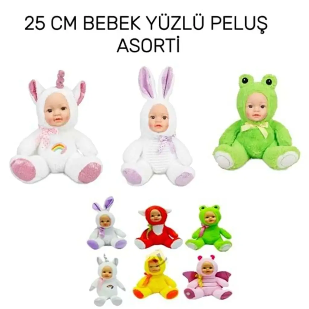 HLY.25 CM BEBEK YUZLU ASORTILER 62357(62281A)