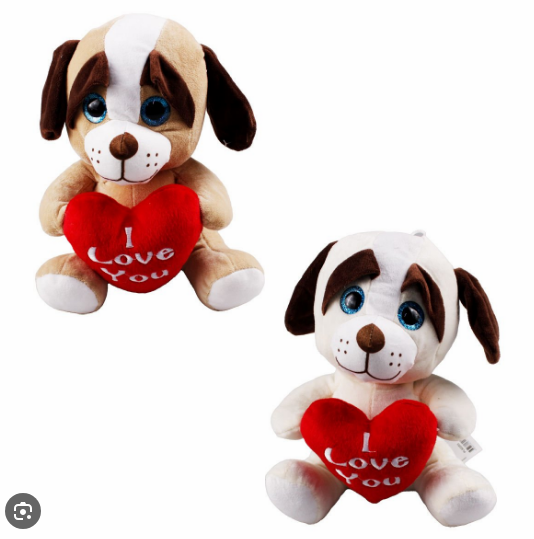 HLY.25 CM MAVI GOZLU KALPLI KOPEK 62253
