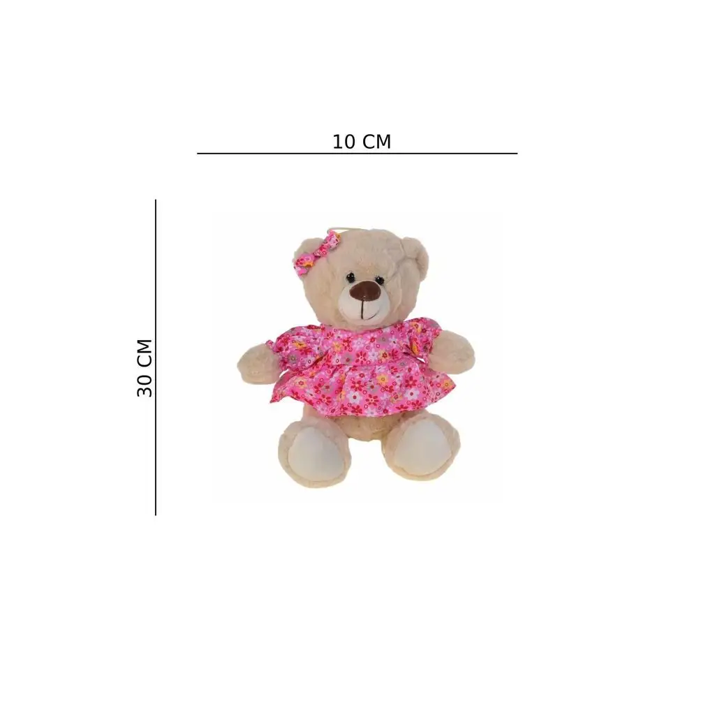 HLY.30 CM ELBISELI TOKALI AYI 62968