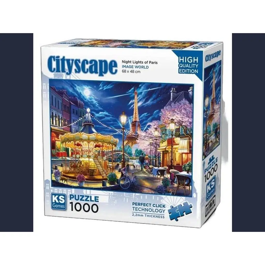 KS 1000 PCS PUZZLE CITYSCAPE NIGHETT LIDHT PARIS 20795