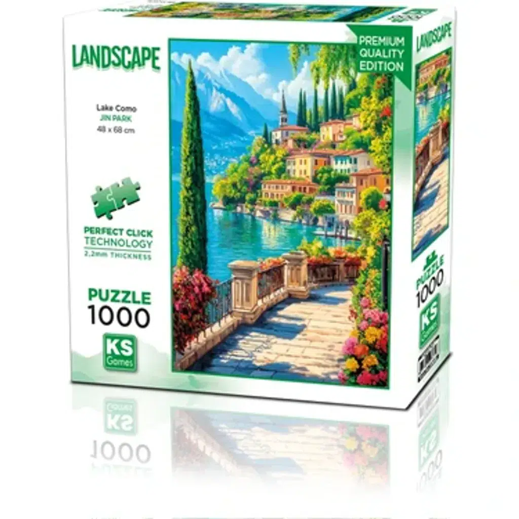 KS 1000 PCS PUZZLE LANDSCAPE LAKE COMO 20843