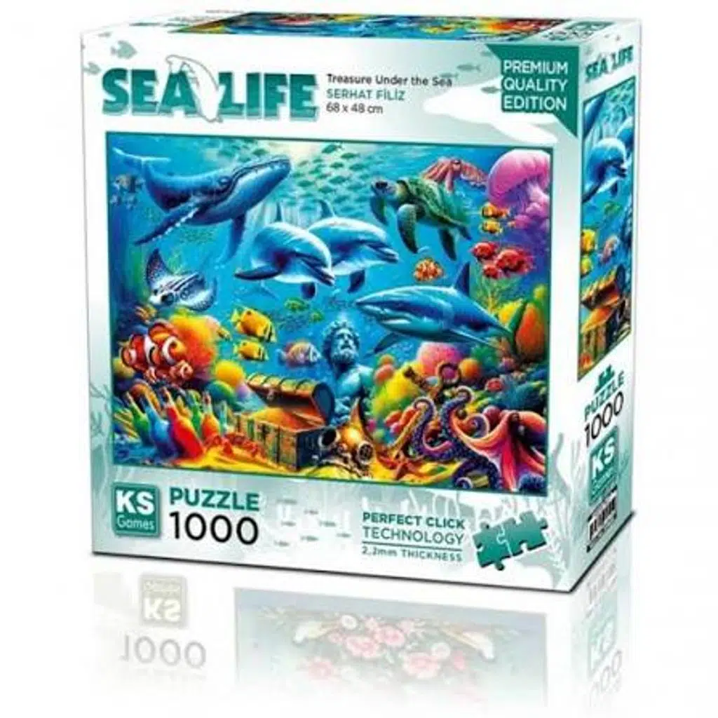 KS 1000 PCS PUZZLE SEA LIFE TREASURE UNDER SEA 20825