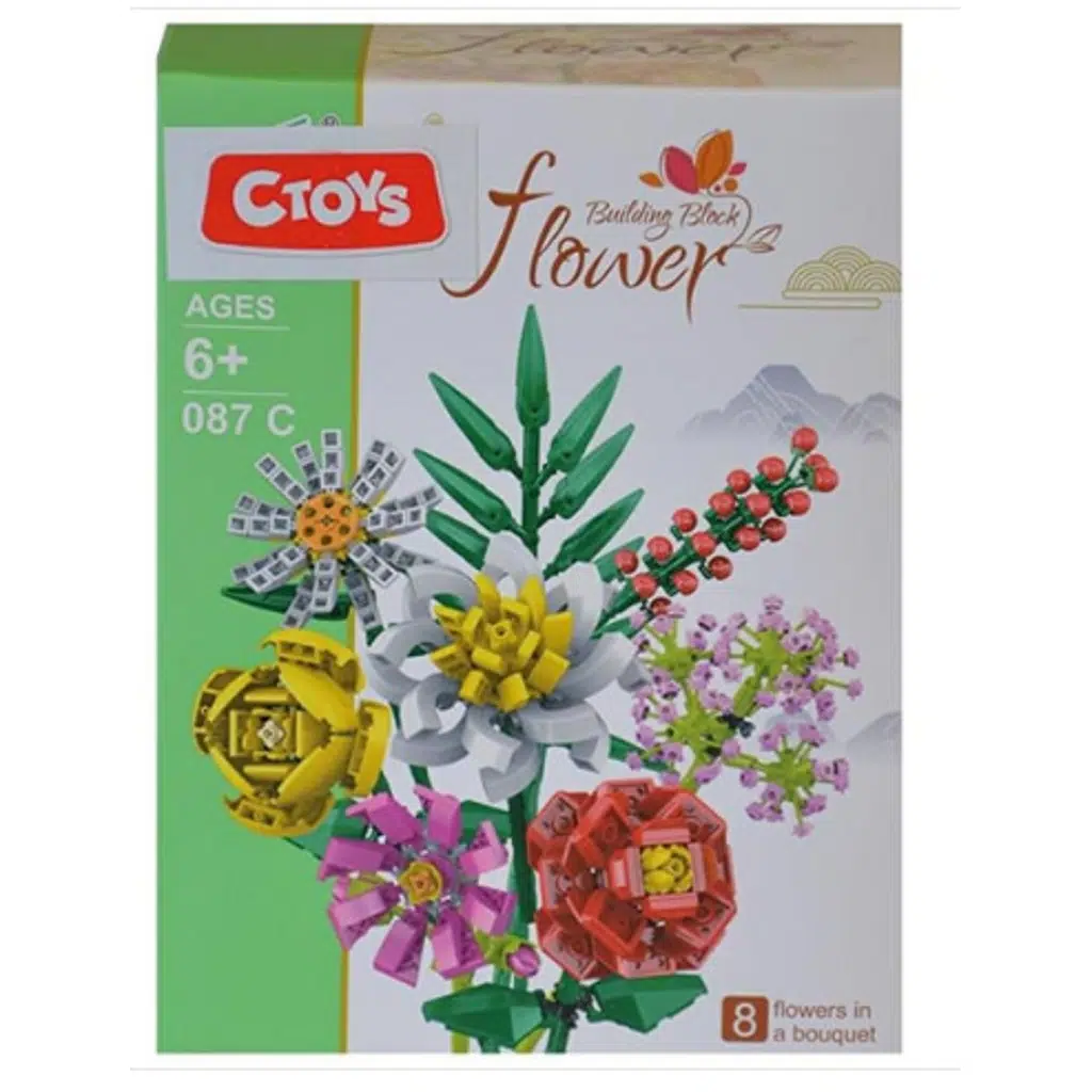 LSN.087A/B/C MINI BLOCK FLOWER 8 LI