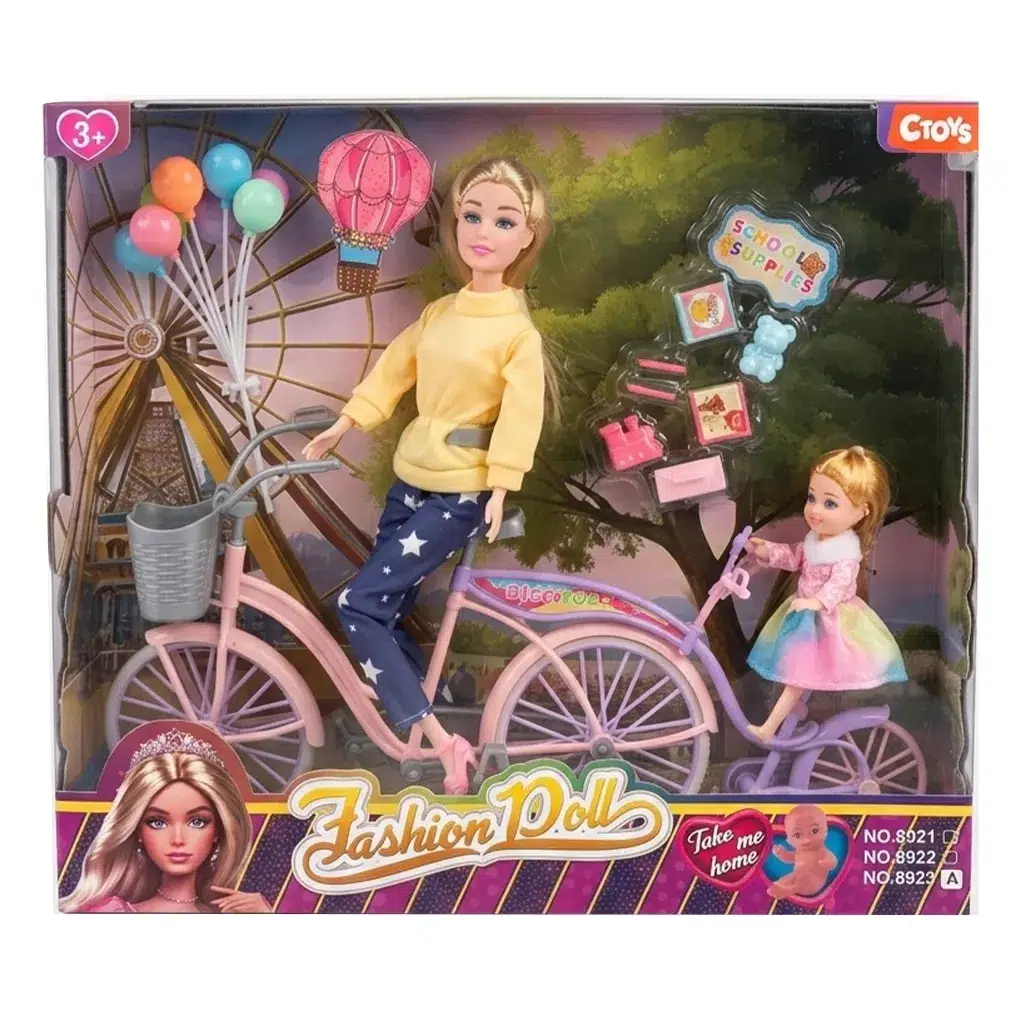 LSN.8923A BSIKLETLI KIZ VE ANNE OYUN SETI 00597