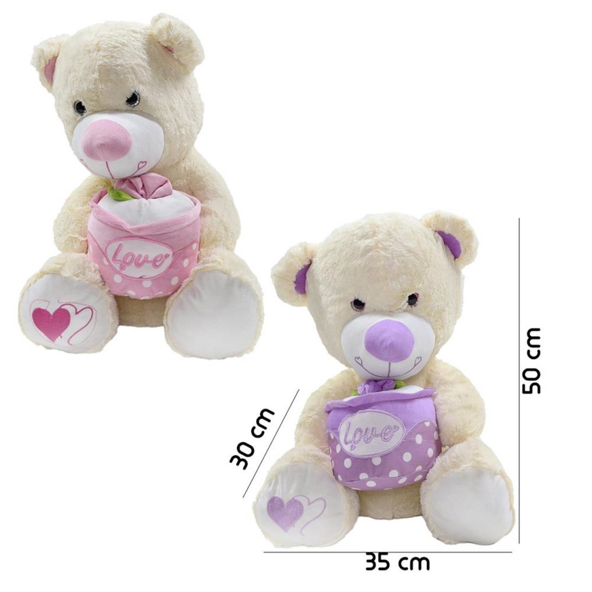 OTUR.CICEKLI AYI 55 CM 80035 (03025)