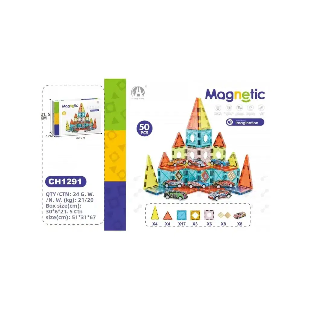OYDA.5,5 CM MANYETIK BLOKLAR 50 PRC.01133 (1291)