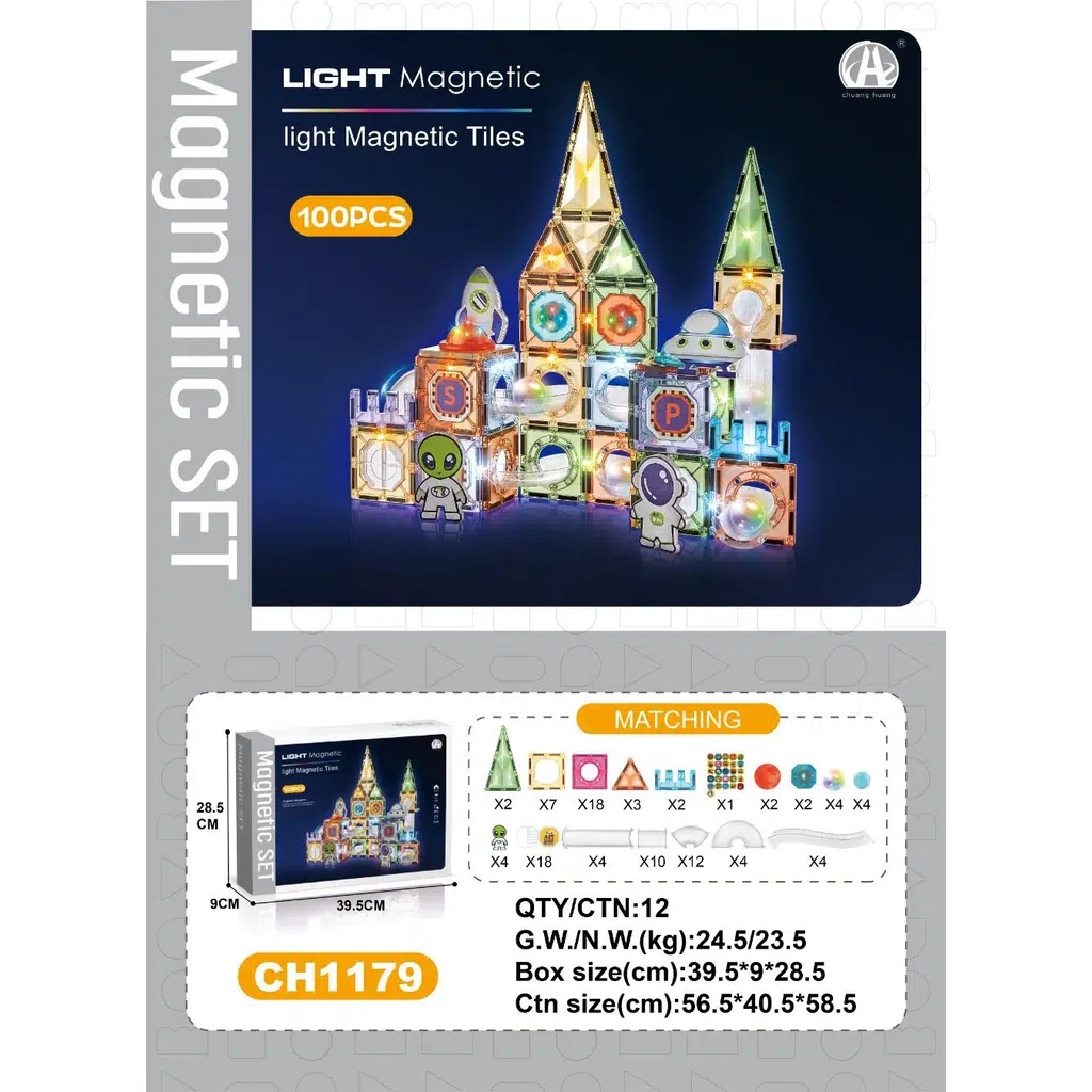 OYDA.7,5 CM MANYETIK BLOKLAR 100 PRC.01134 (1179)