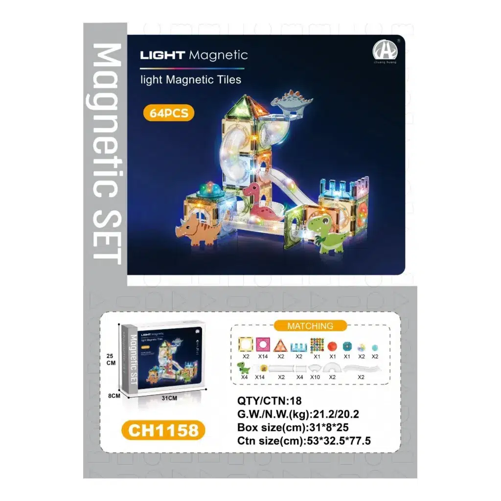 OYDA.7,5 CM MANYETIK BLOKLAR 64 PRC.01136 (1158)