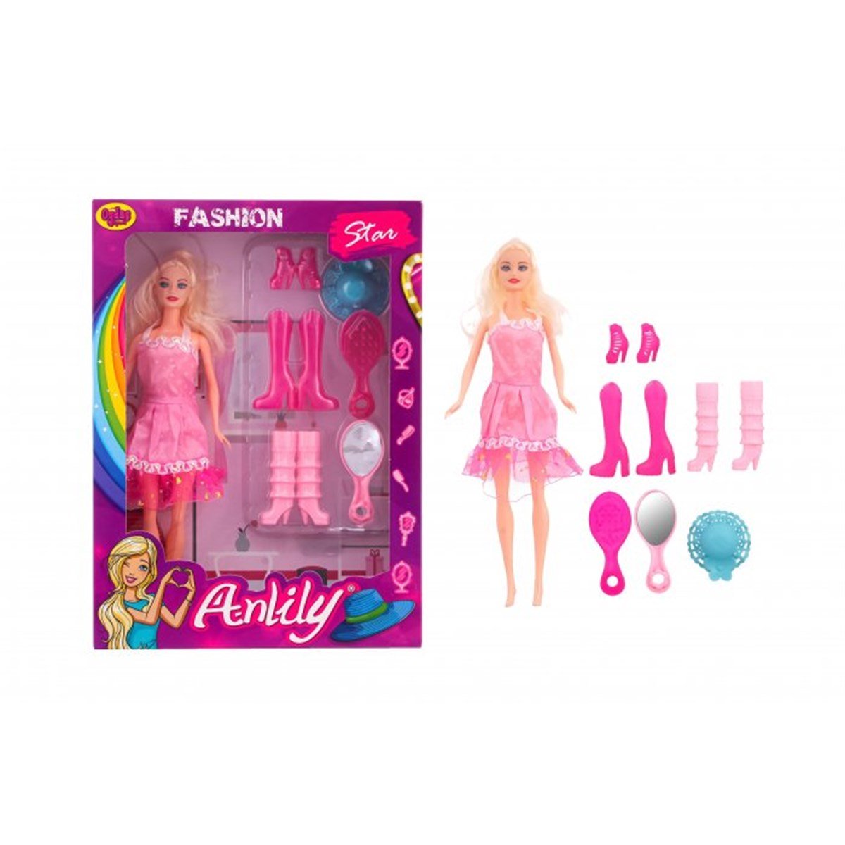 OYDA.ANLILY CIZMELI AYNALI BEBEK 02439