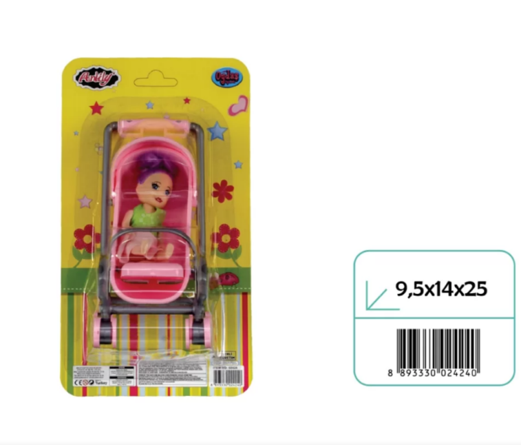 OYDA.ANLILY KARTELADA PUSETLI BEBEK 02424