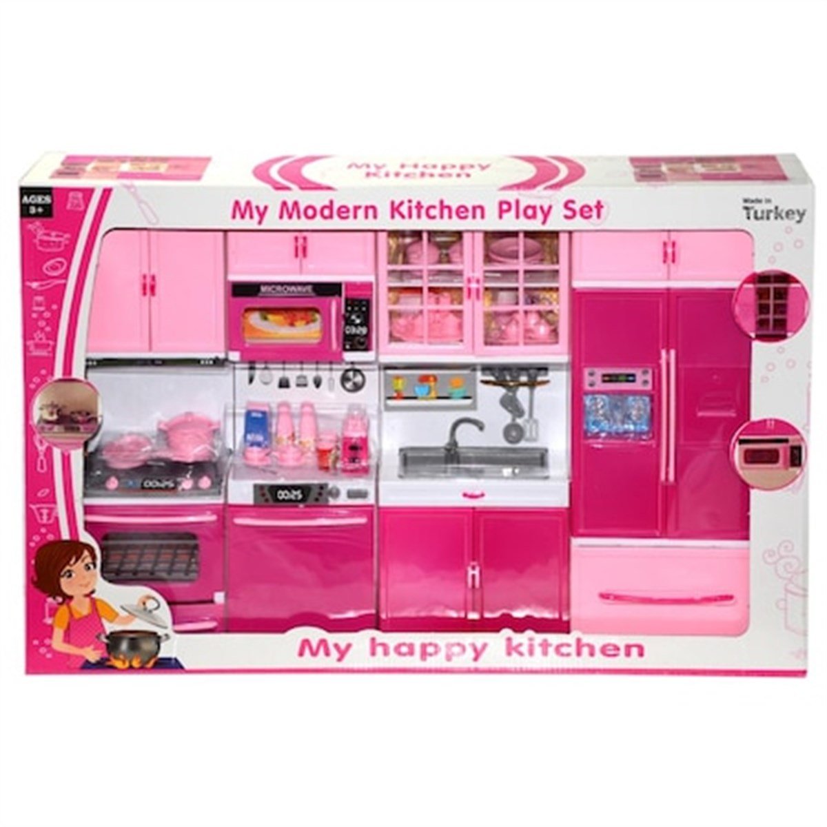 OYDA.MY HAPPY KITCHEN MUTFAK SETI 4 LU 02313