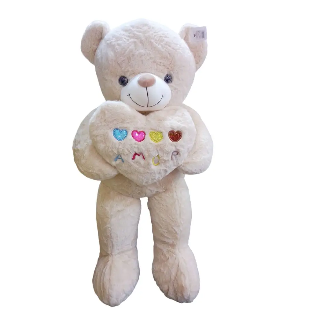 PELUS 100 CM ISIKLI KALPLI AYI 75311 (90-3)