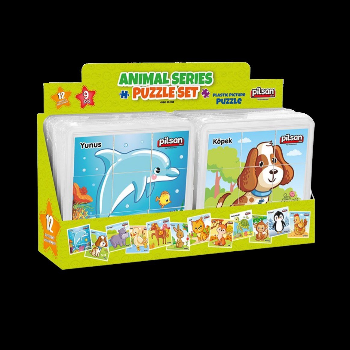 PILSAN 03-355 ANIMAL SERIES PUZZLE SET
