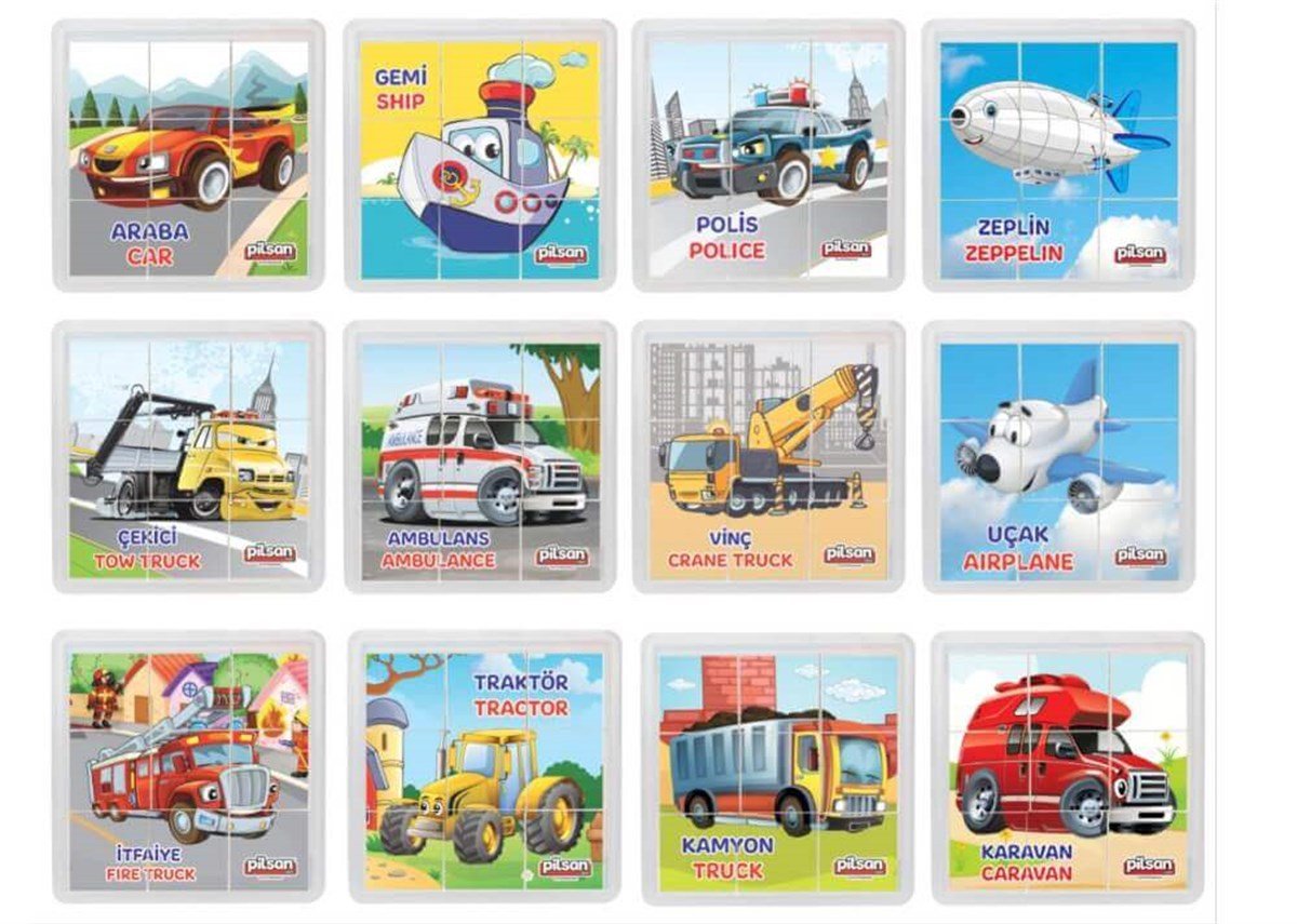 PILSAN 03-541 TASITLAR PUZZLE SET