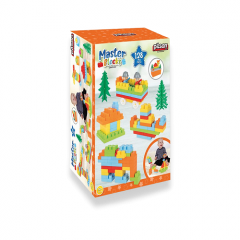 PILSAN 03-571 AKSESUARLI MASTER BLOKLAR 128 PARCA