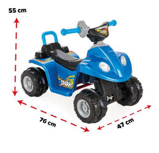 PILSAN 05-277 SPARK ATV 6 VOLT AKULU METALIK MAVI