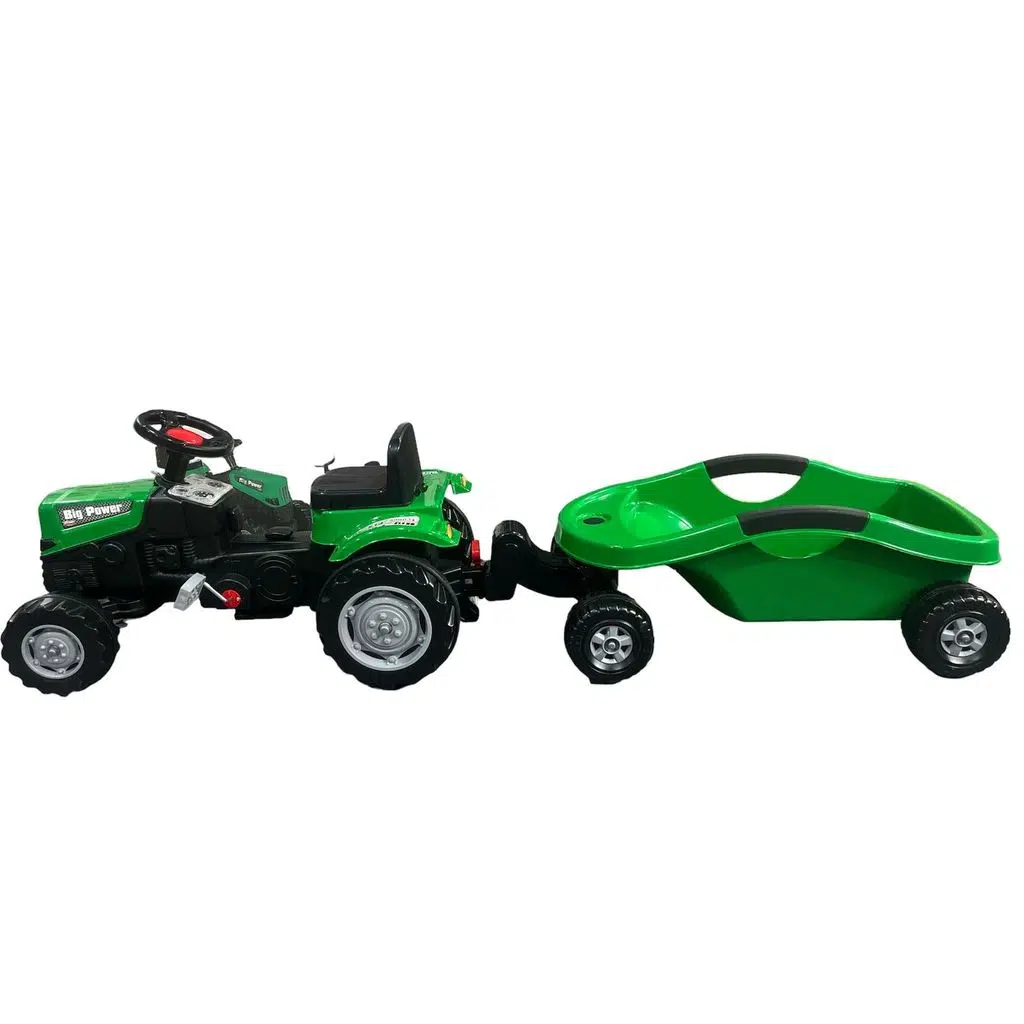 PILSAN 07-320 P.POWER PEDALLI BIG TROLLEY TRAKTOR YESIL