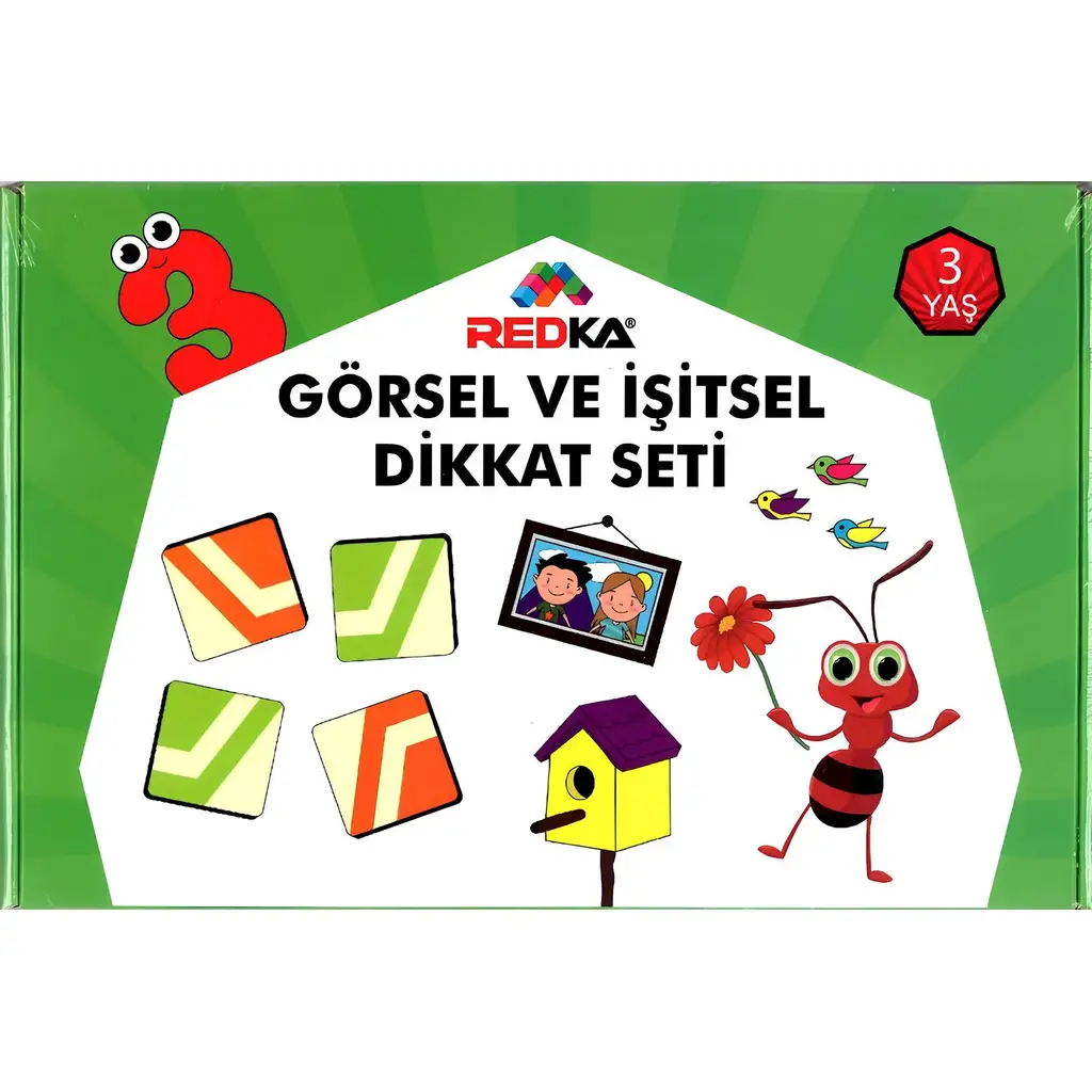 REDKA GORSEL ISITSEL DIKKAT SETI 3 YAS 78671 (8671)