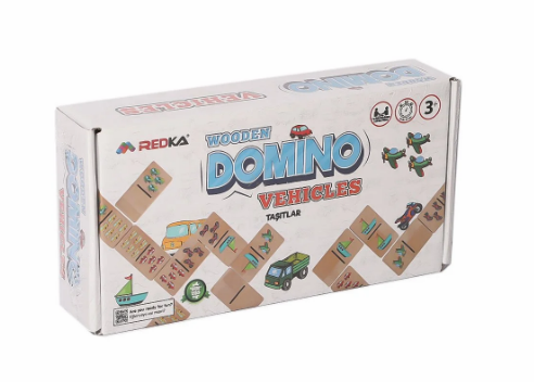 REDKA.WOODEN DOMINO ANIMALS 05649