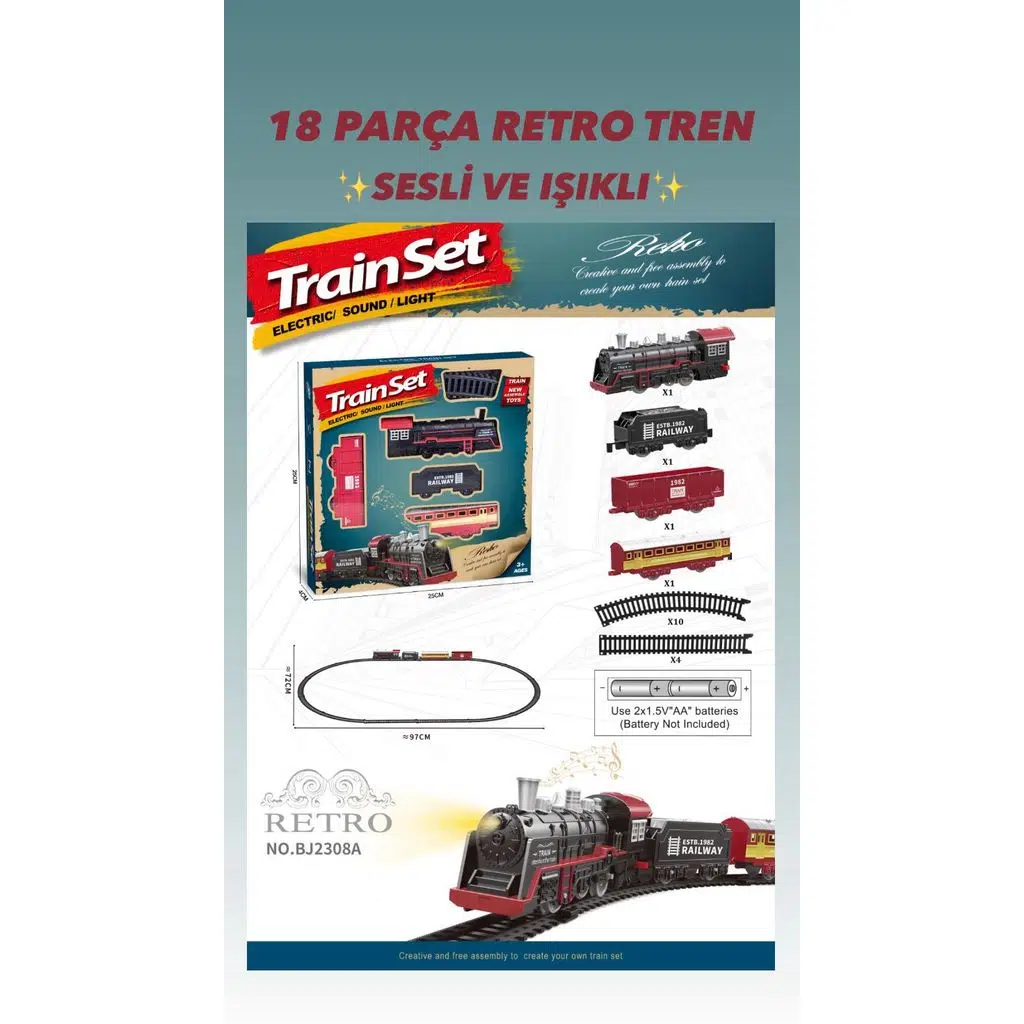 SIMS.TREN SET 18 PRC.SESLI ISIKLI 06113 (BJ2308A)