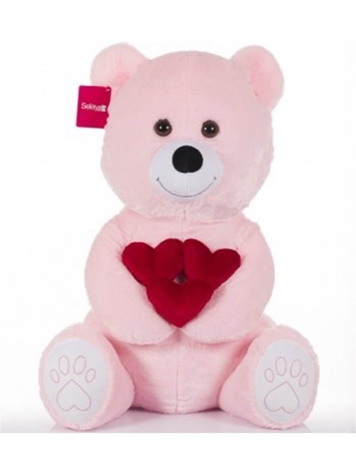 SLY.1011 KALPLI SEVIMLI AYI PEMBE 65 CM 10111