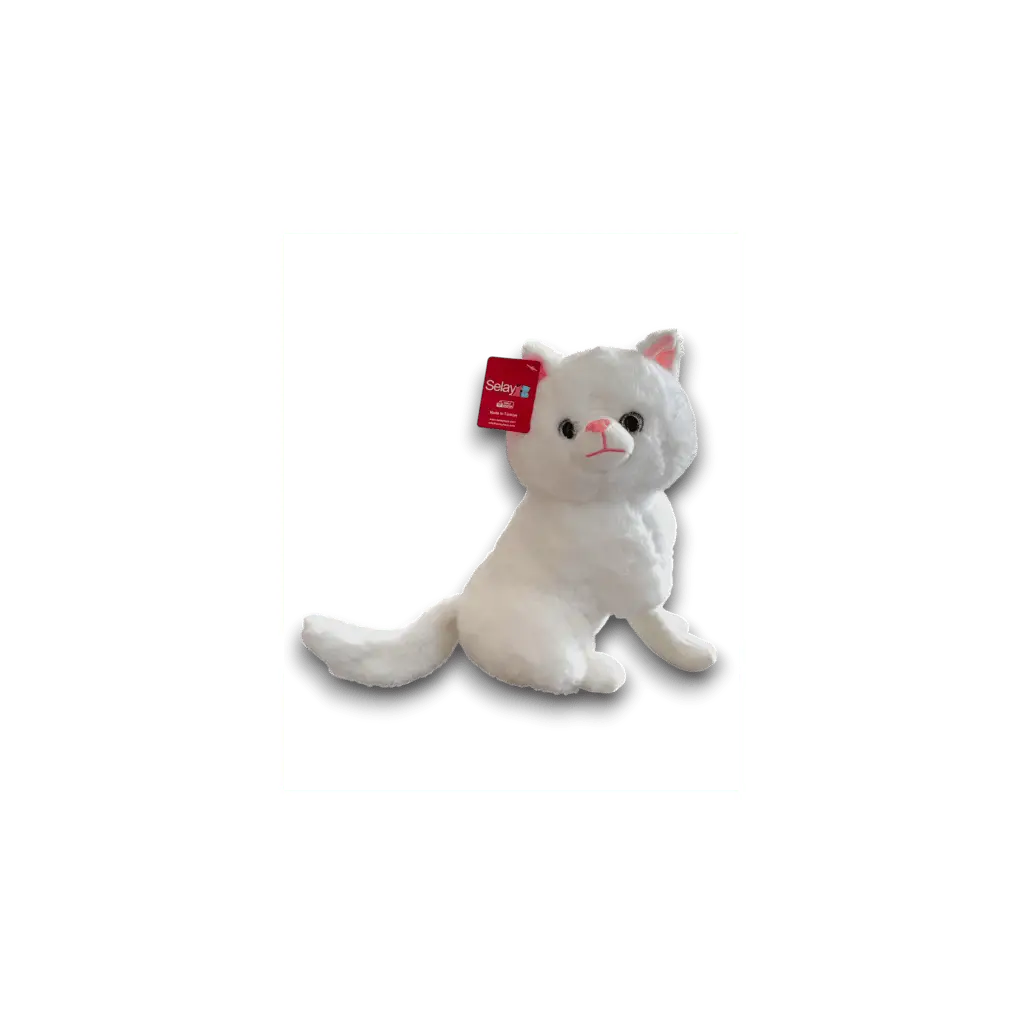 SLY.4018 KEDI PELUS 30 CM BEYAZ 40180