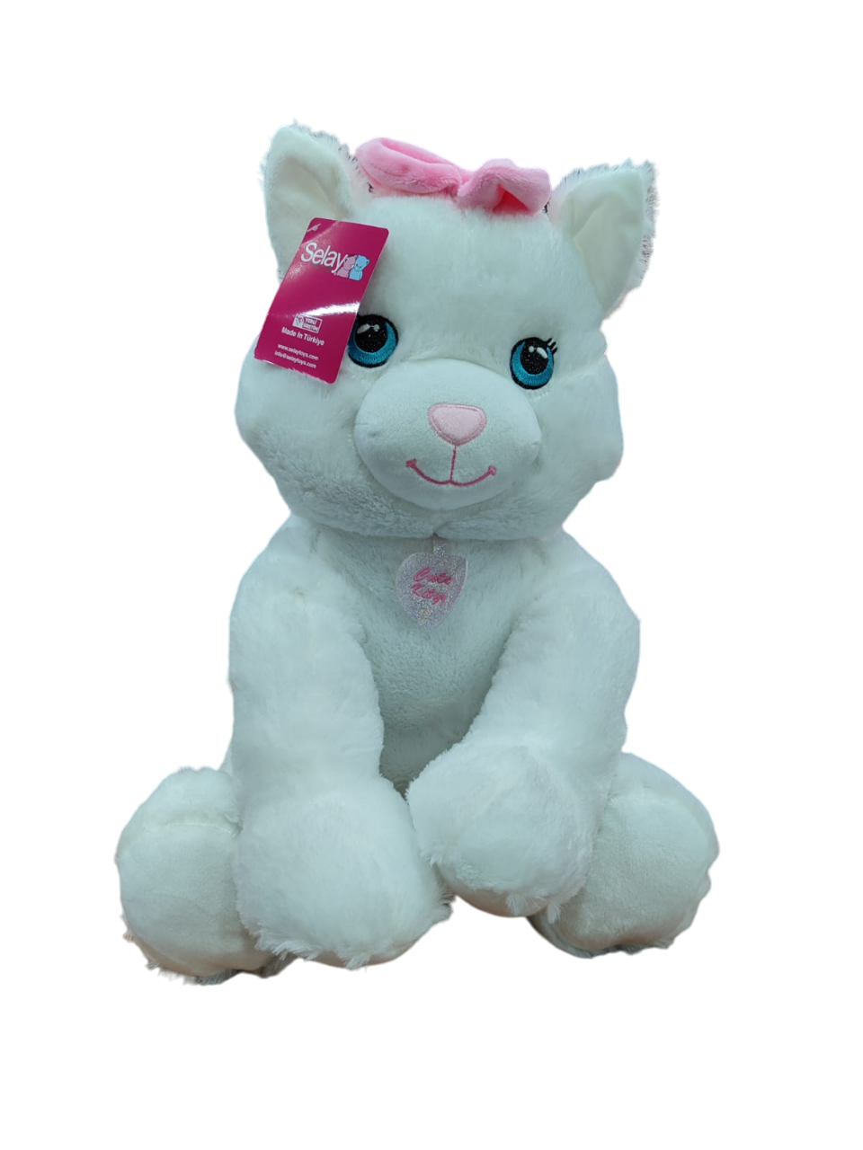 SLY.45 CM CUTE KEDI 45 CM BEYAZ 11830 (1183)