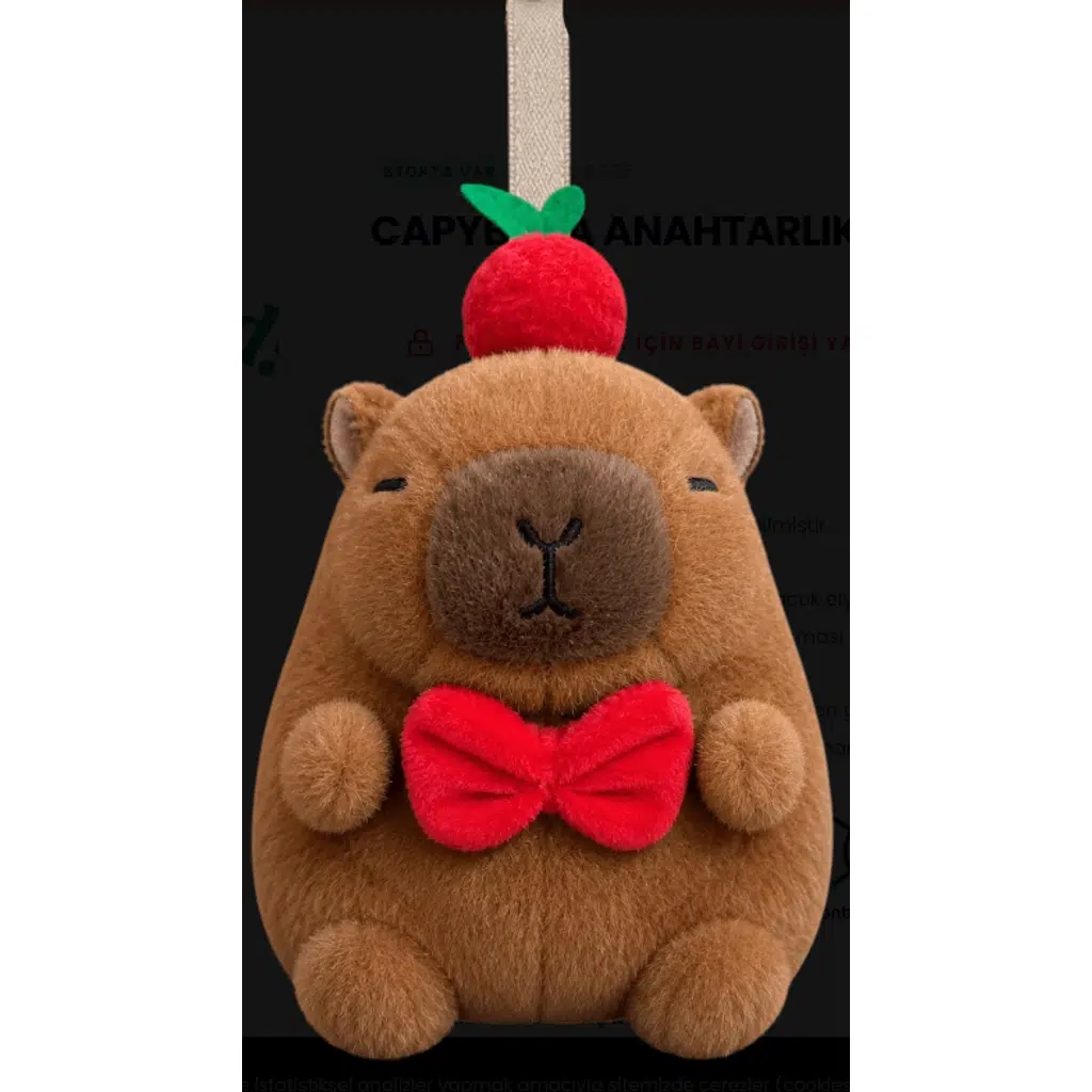 SLY.4675 CAPYBARA ANAHTARLIK 13 CM KAHVERENGI 46753
