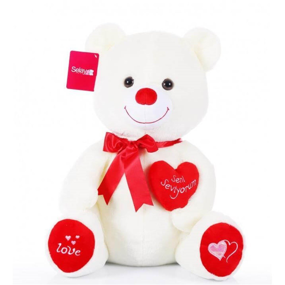 SLY.47 CM KALPLI AYI BEYAZ 10300 (1030)