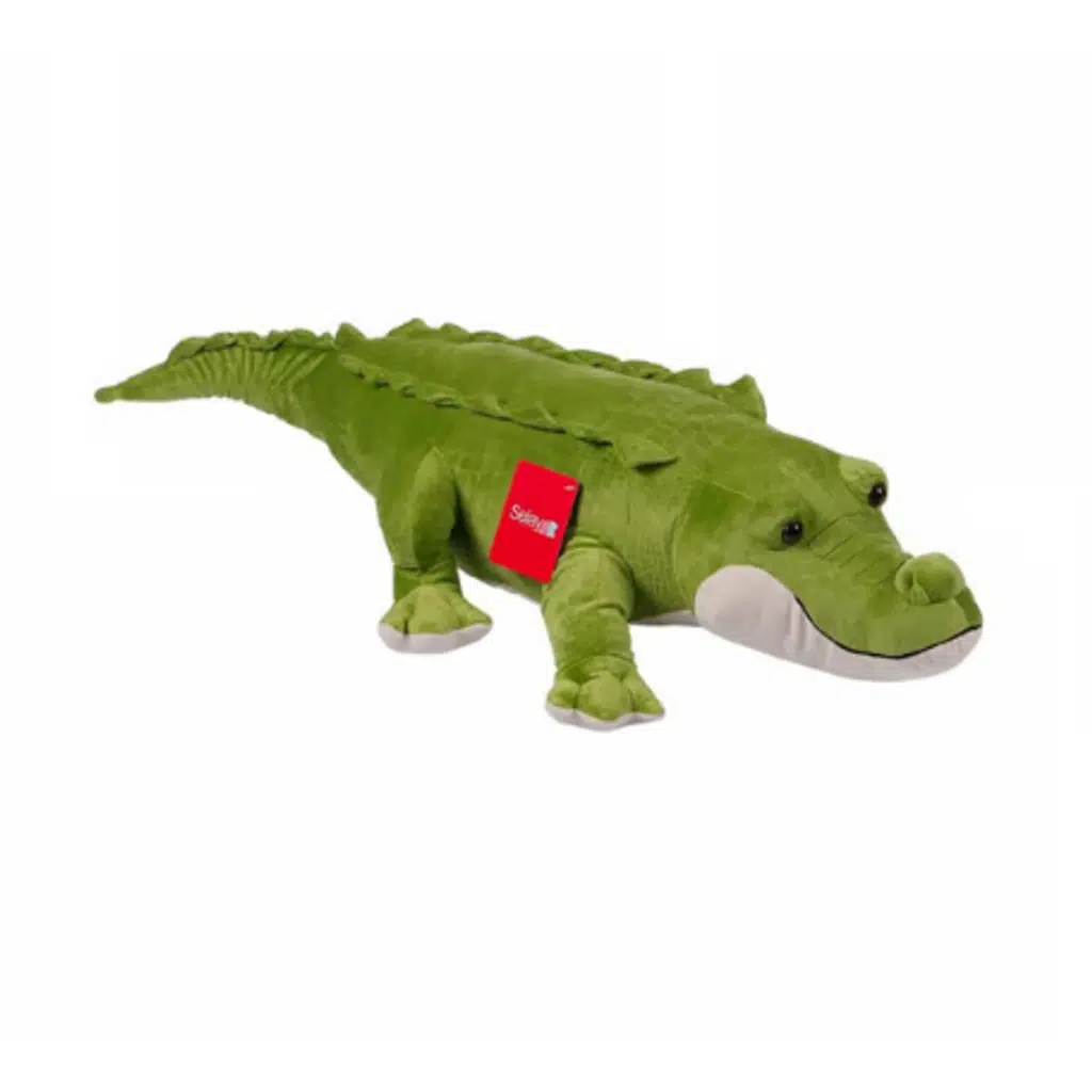 SLY.55 CM KUCUK YATAN TIMSAH YESIL 41086 (4108)