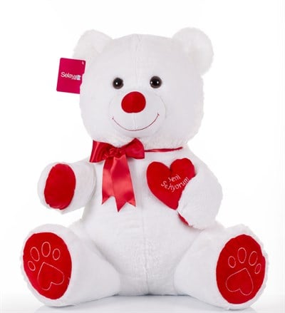 SLY.57 CM TIKIL AYI BEYAZ 10450 (1045)