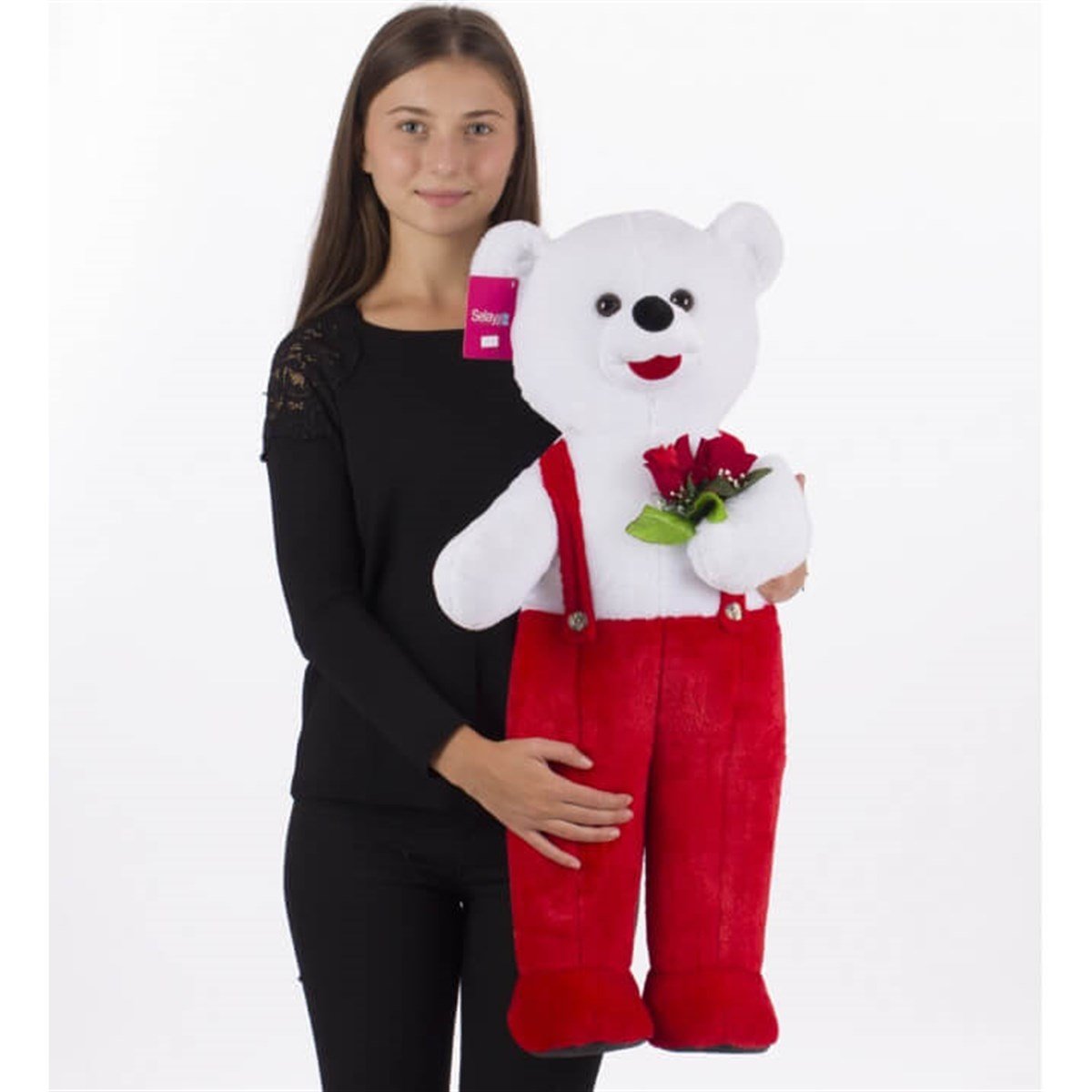 SLY.75 CM TULUMLU AYI KIRMIZI 10754 (UR 1075)