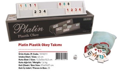 STAR.PLATIN PLASTIK OKEY TAKIMI 01021 