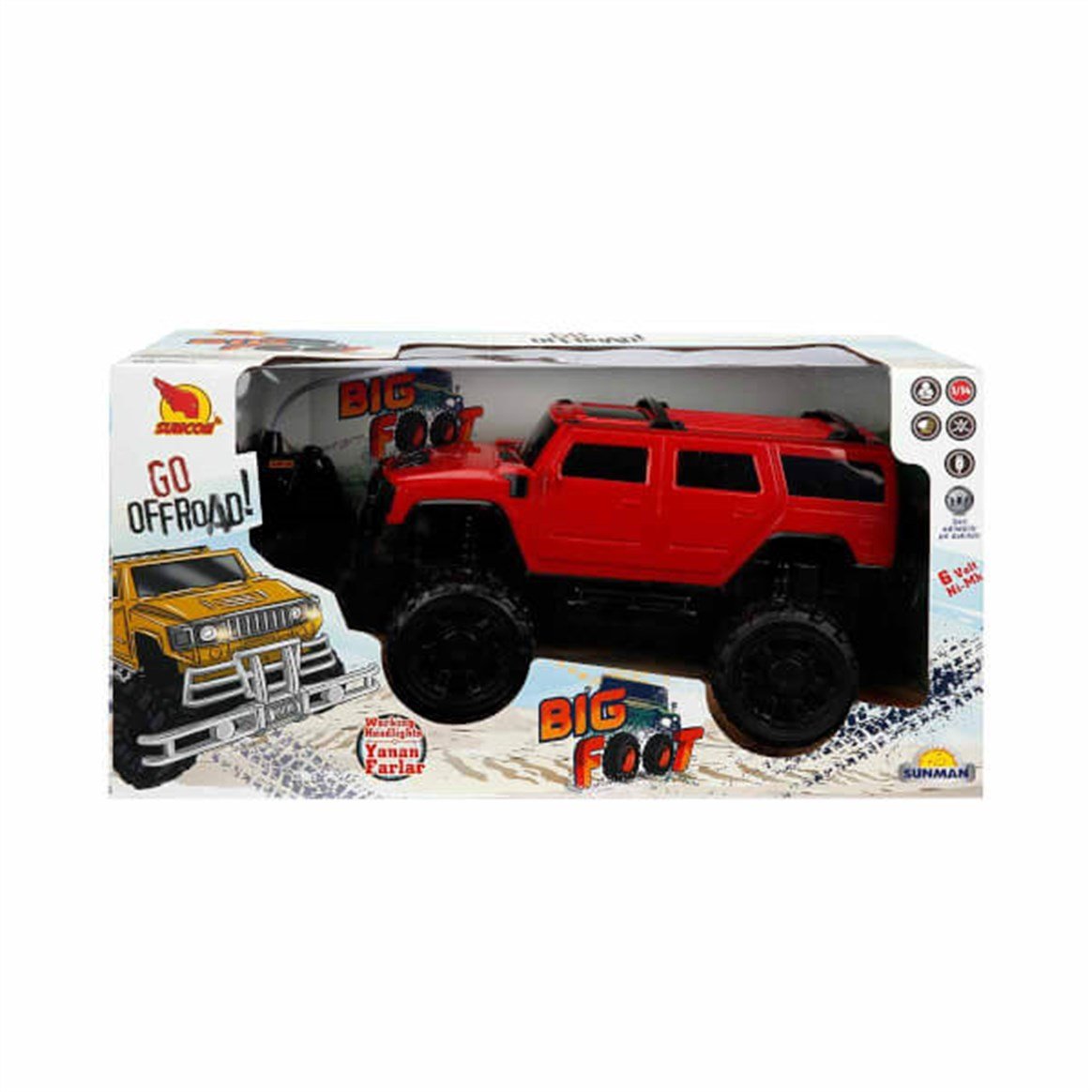 SUNM.BIG FOOT HUMMER 6 VOLT JEEP 03057(40032)