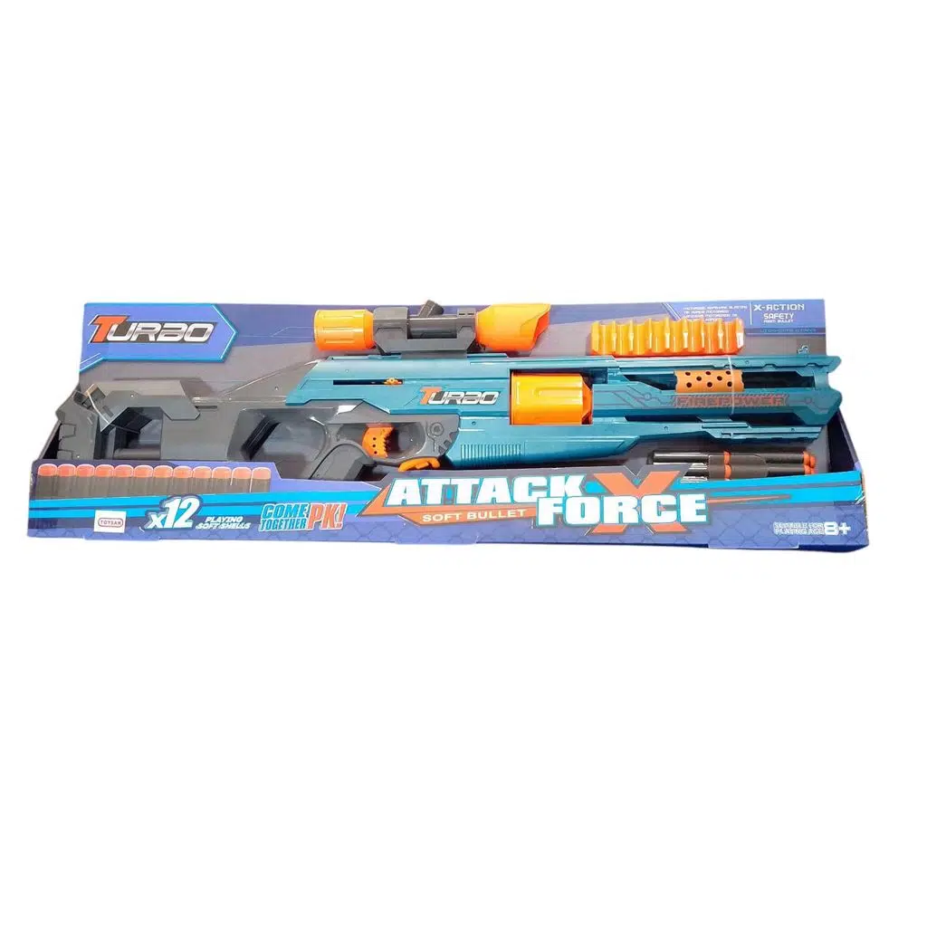 TOY.YUMUSAK MERMILI ATTACCK FORSE OYUNCAK SILAH 12010