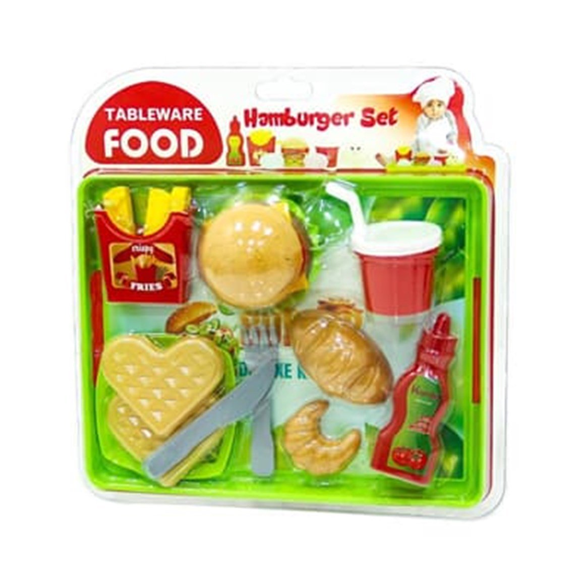 UCR.TABLEWARE FOOD HAMBURGER SETI 00643 (154)