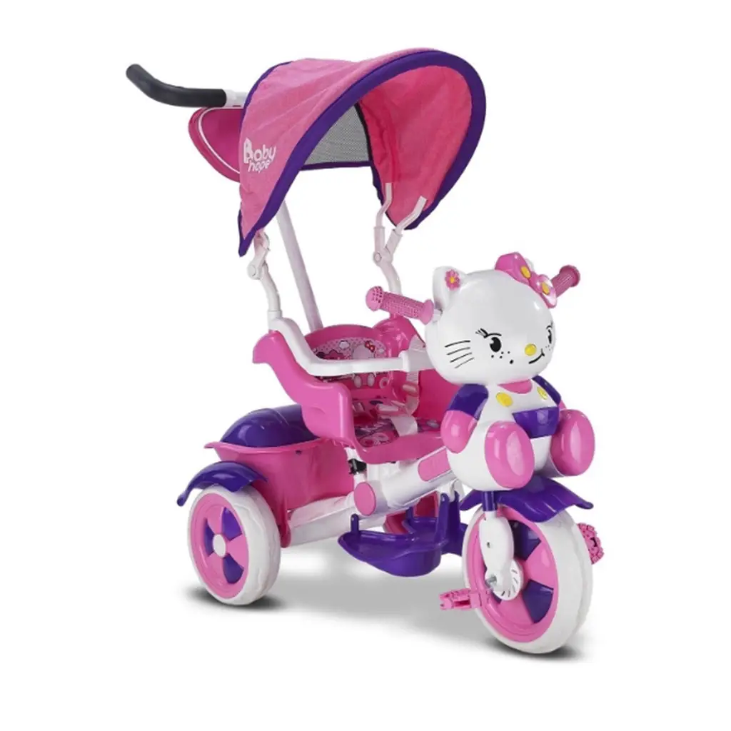 UMIT KETY KONTROLLU BISIKLET 3 TEKER PEMBE/LILA/BEYAZ 0135 50