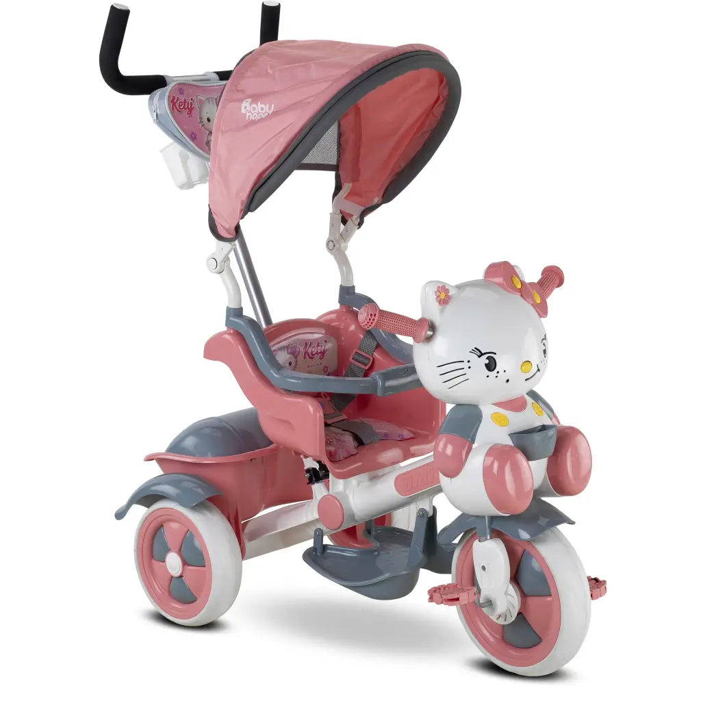 UMIT KETY KONTROLLU BISIKLET 3 TEKER PEMBE/GRI 0135 06