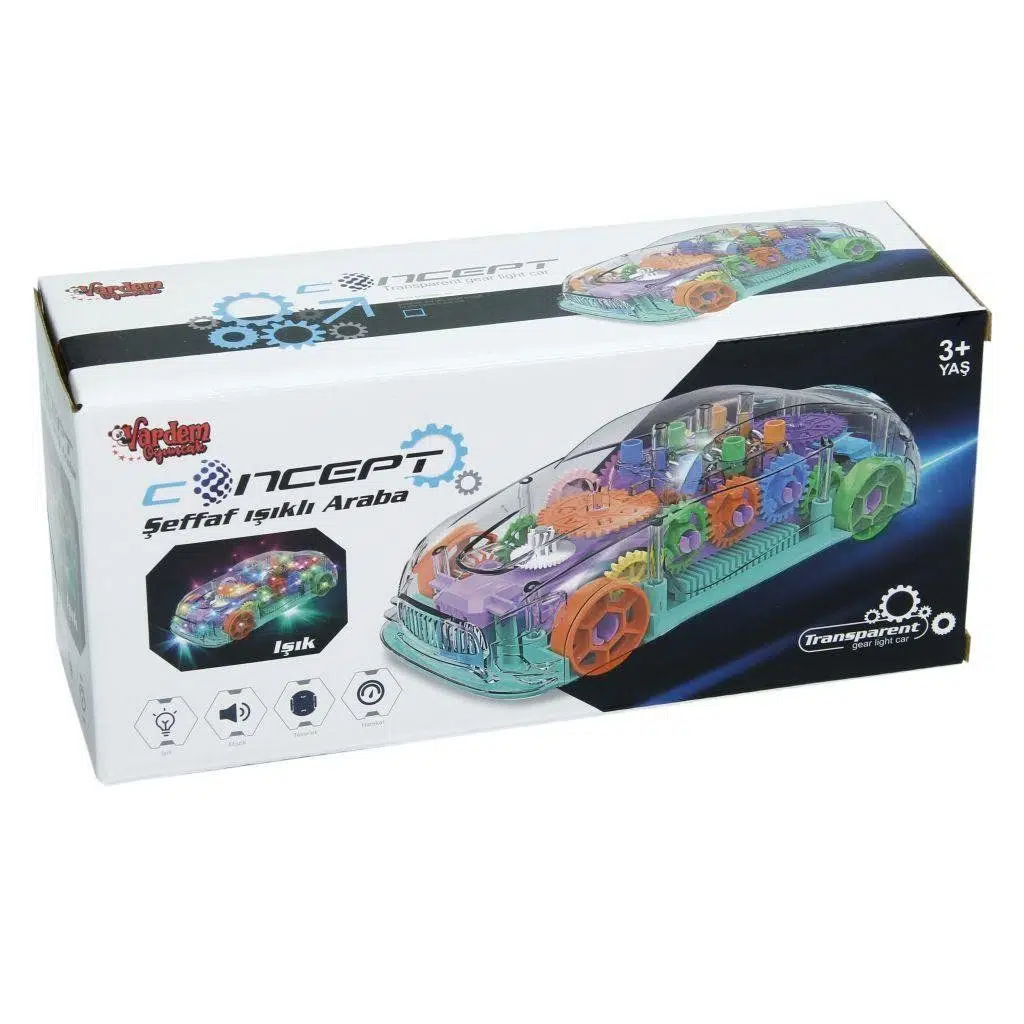 VRD.ISIKLI MUZIKLI SEFFAF ARABA 07202 (66107)