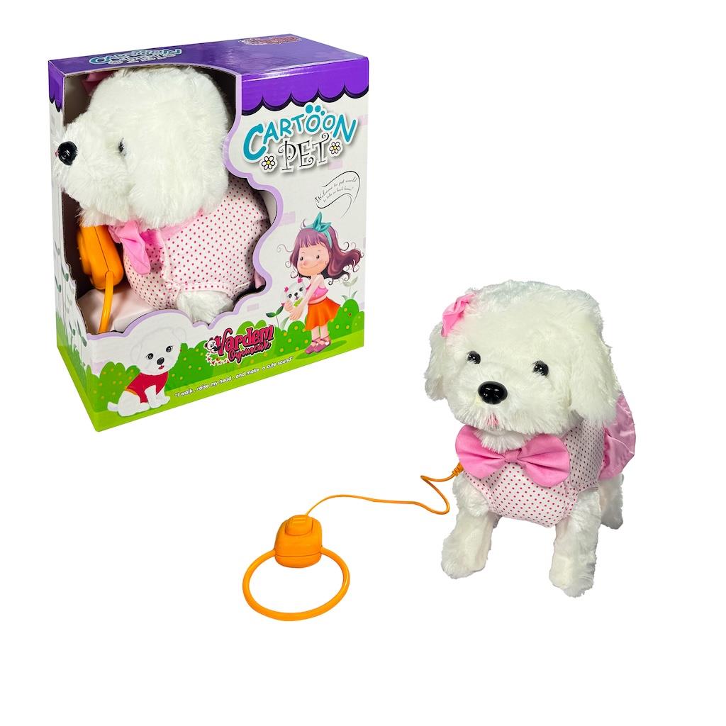 VRD.PELUS YURUYEN TASMALI KOPEK PEMBE 09113