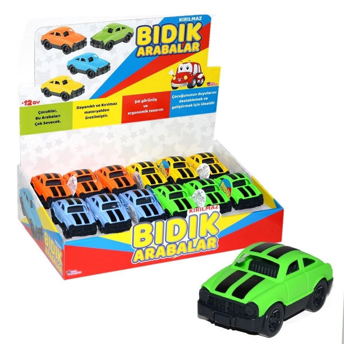 YAKA.BIDIK ARABALAR CIZGILI ARABA 39379 (YK008)